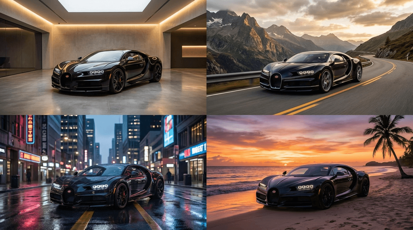 Autofoto-Hintergrund-Galerie: Showroom, Natur und Stadt